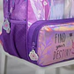 Frozen Mochila 43cm Espalda Destiny Color Violeta Geométrico - Miniatura 3