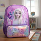 Frozen Mochila 43cm Espalda Destiny Color Violeta Geométrico - Miniatura 4