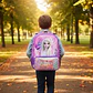Frozen Mochila 43cm Espalda Destiny Color Violeta Geométrico - Miniatura 6