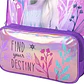 Frozen Mochila 43cm Espalda Destiny Color Violeta Geométrico - Miniatura 8