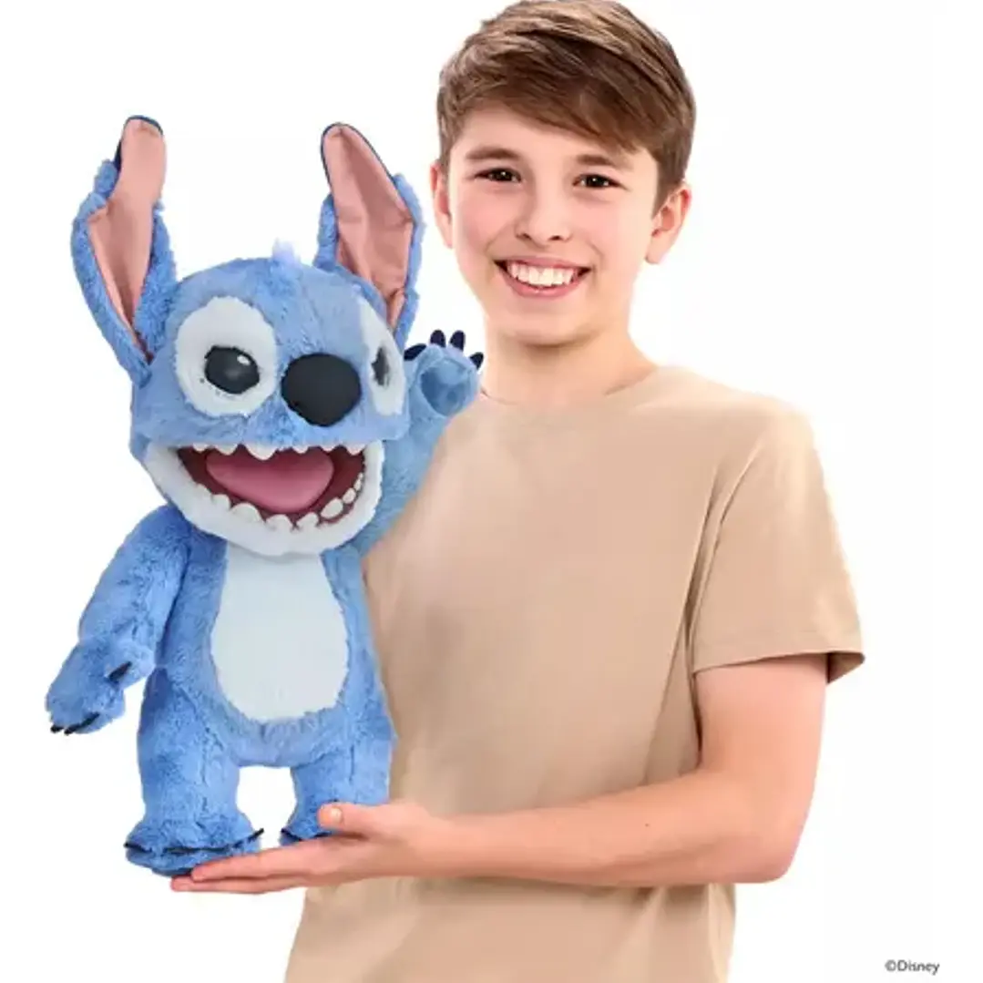 Peluche Puppetronic Interactivo Stitch Live Action 45cm 7
