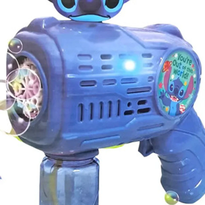 Burbujero Con Luz Disney Stitch Ditoys 3024 Color Celeste 3