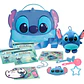 Cartera Stitch Con Peluche Y Accesorios Glam Buddies Acabado De Los Herrajes Plastico Color Azul Correa De Hombro Azul Acero - Miniatura 2
