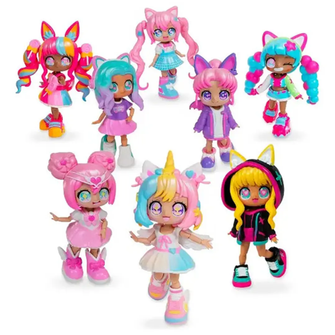 Muñeca Animakii Switch & Swap Intercambiables Kawaii 8