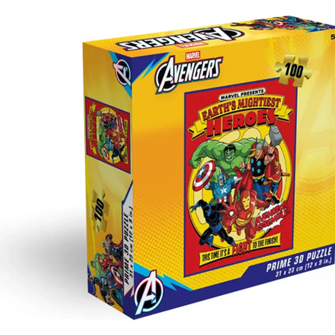 Puzzle X 100 Pzs Avengers Earths Mightiest Heroes Lenticular 2