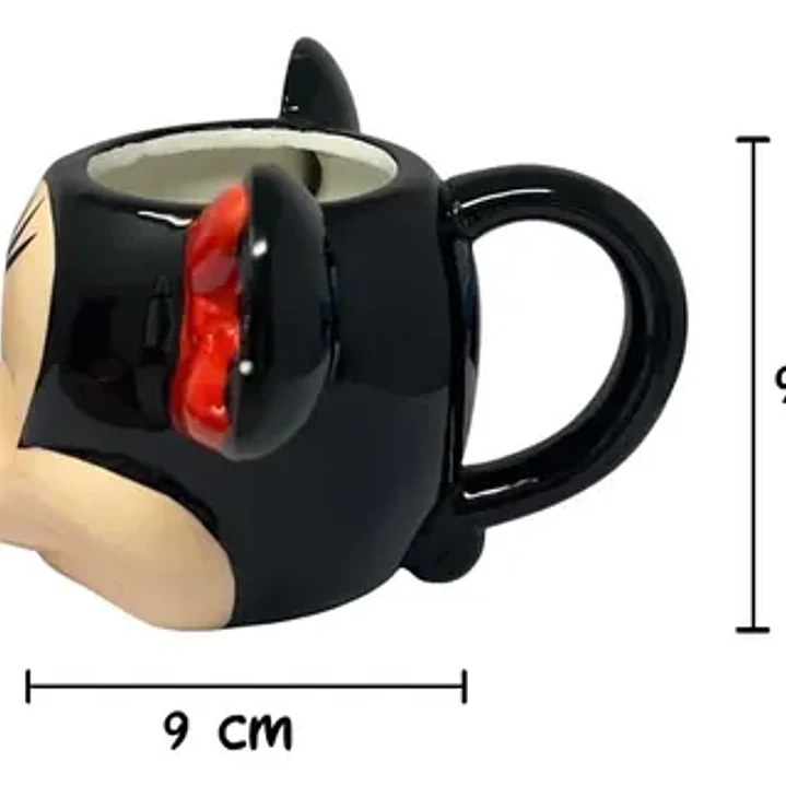 Taza 3d Minnie Mouse De Cerámica 325ml En Caja Stor Disney 4