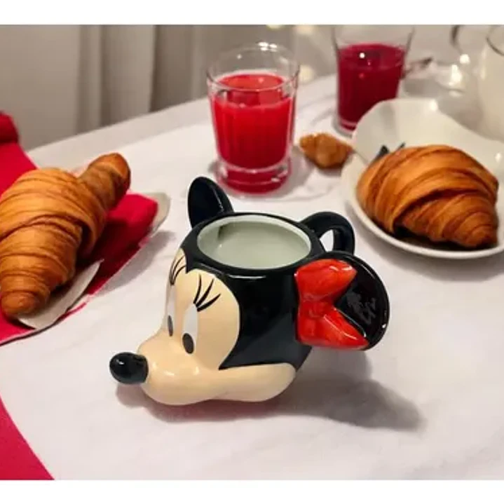 Taza 3d Minnie Mouse De Cerámica 325ml En Caja Stor Disney 5