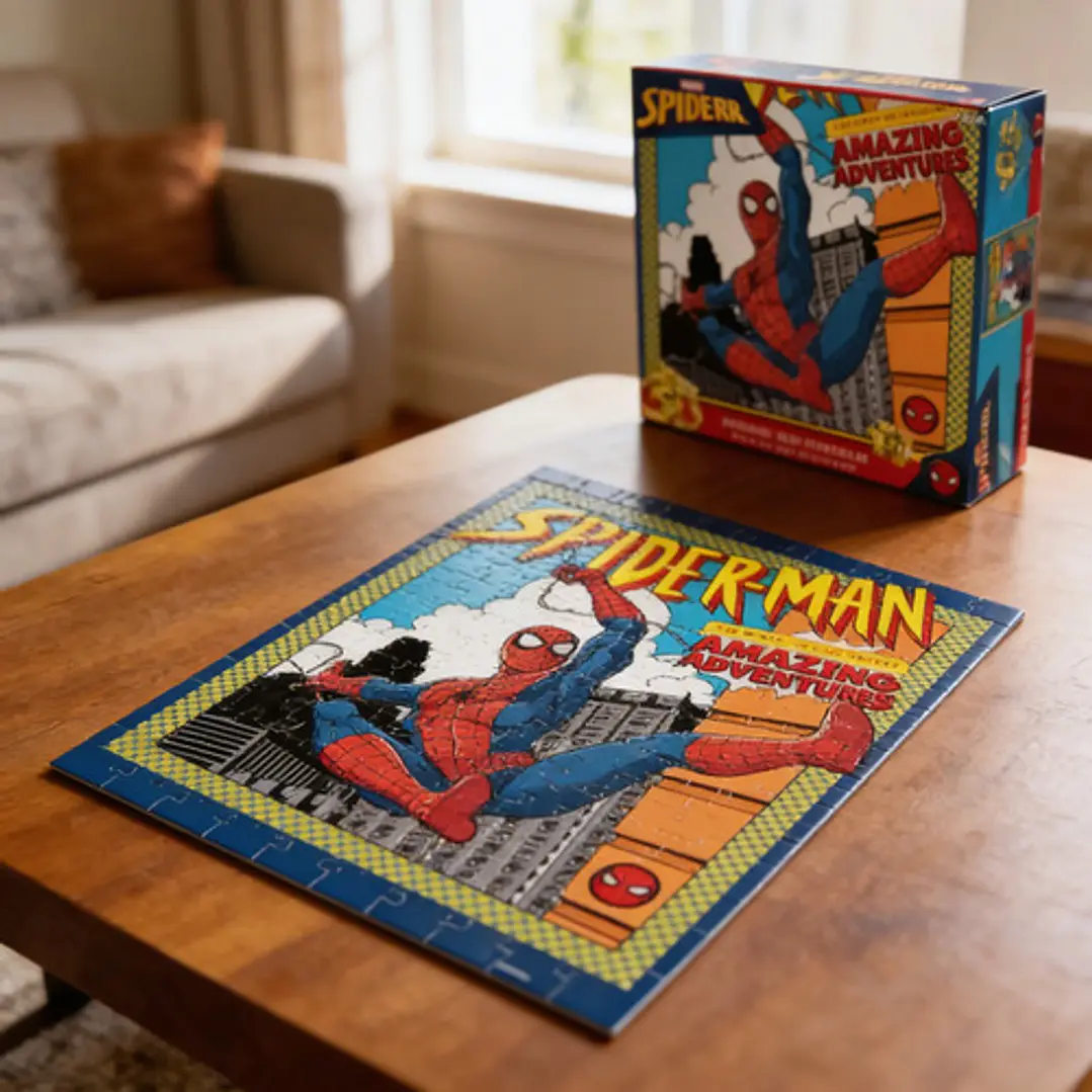 Puzzle Rompecabeza X 100 Piezas Spiderman En 3d Aventuras 2