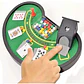 Juego De Blackjack Mini De Mesa Cartas Portacartas 54 Fichas - Miniatura 3