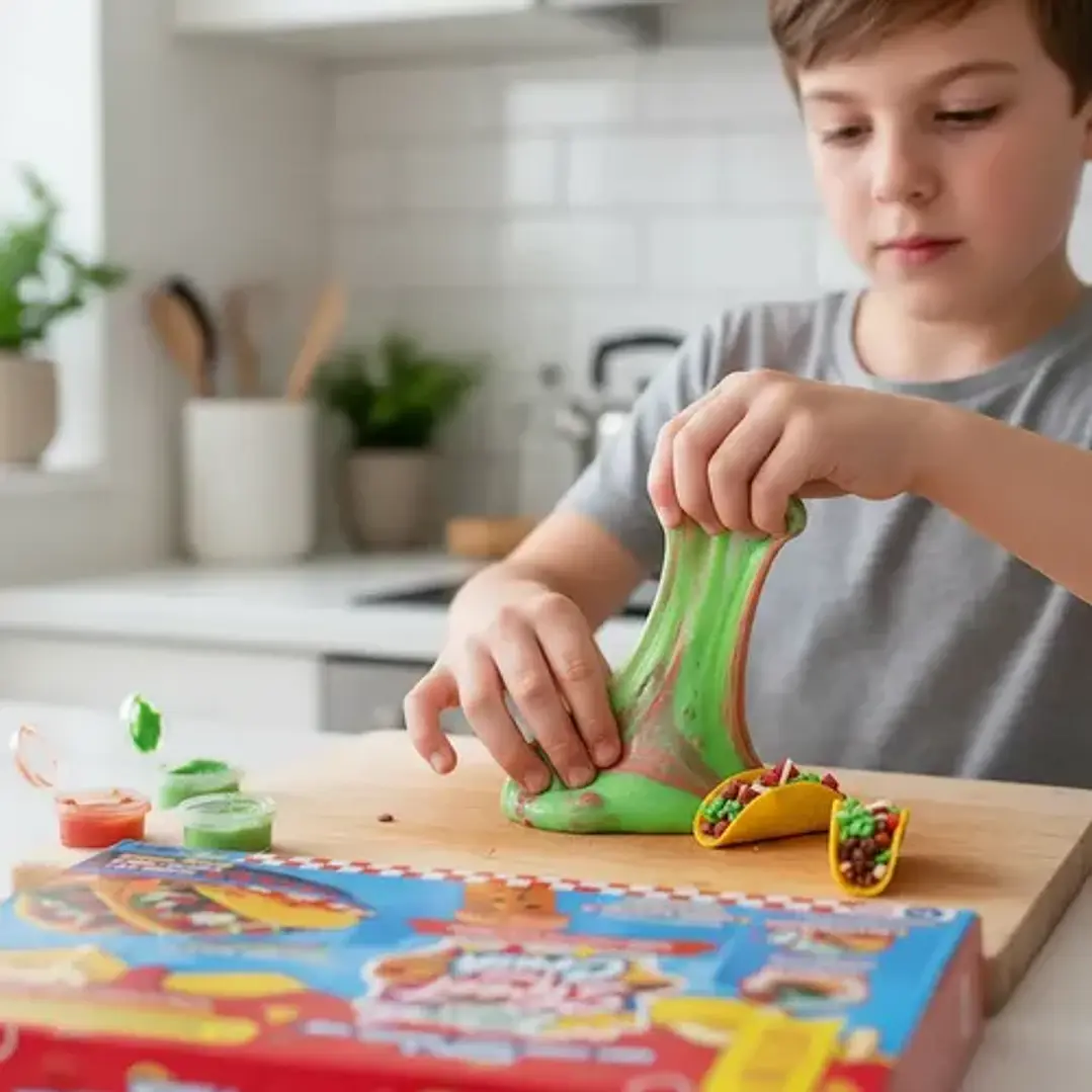 Set Slime Slimy Street Food Crush Tacos Diy Con Accesorios 2