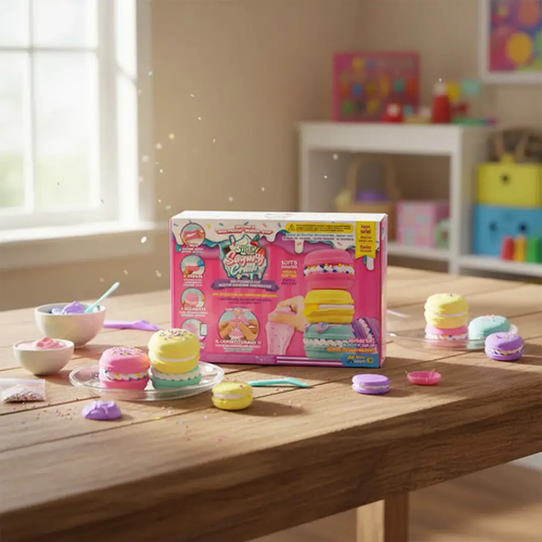 Set Slime Macarons Slimy Sugary Crush Kit Manualidades 7