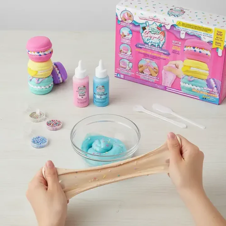 Set Slime Macarons Slimy Sugary Crush Kit Manualidades 9
