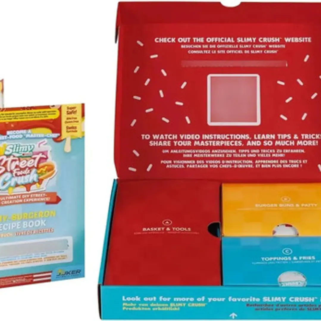Set para Hacer Slime Hamburguesa Slimy Street Foodz Crush 3