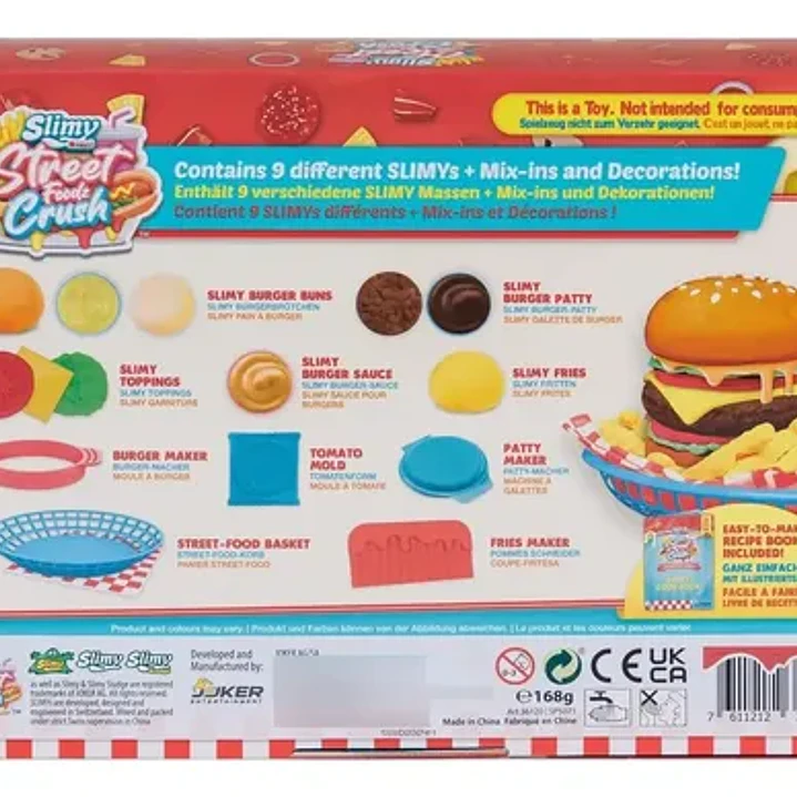 Set para Hacer Slime Hamburguesa Slimy Street Foodz Crush 6