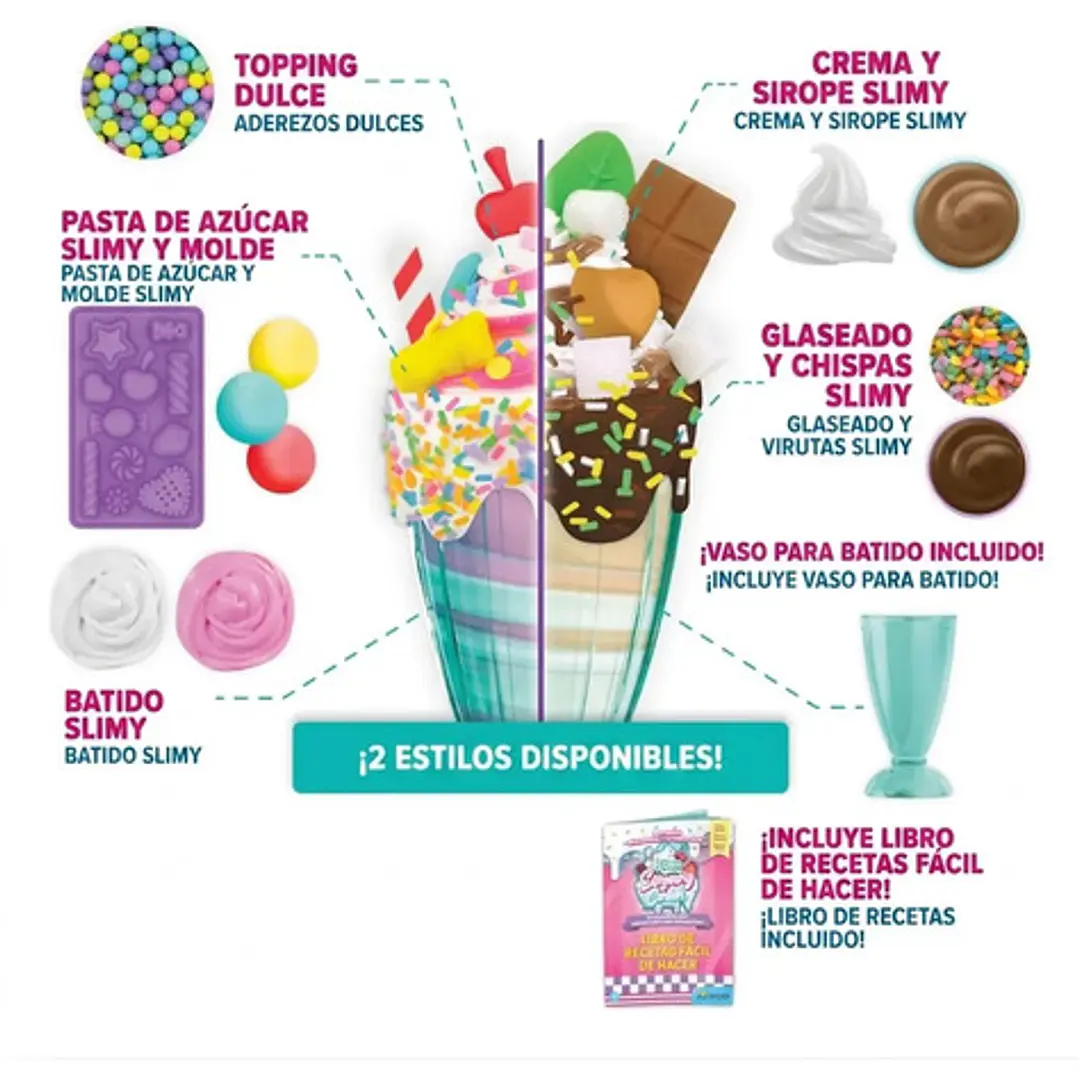 Kit de chocolate Slime Milkshake Slimy Sugary Crush - Candide 4