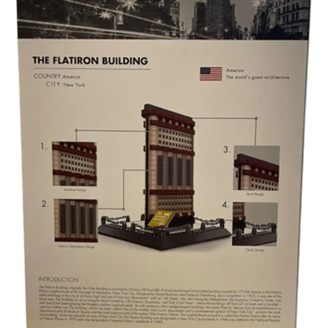 Puzzle En Bloques 3d The Flatiron Building 838pzs Funny Land 5