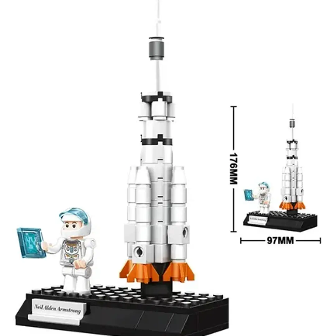 Puzzle 3d Aerospace Rocket 76 Piezas Funny Land 3