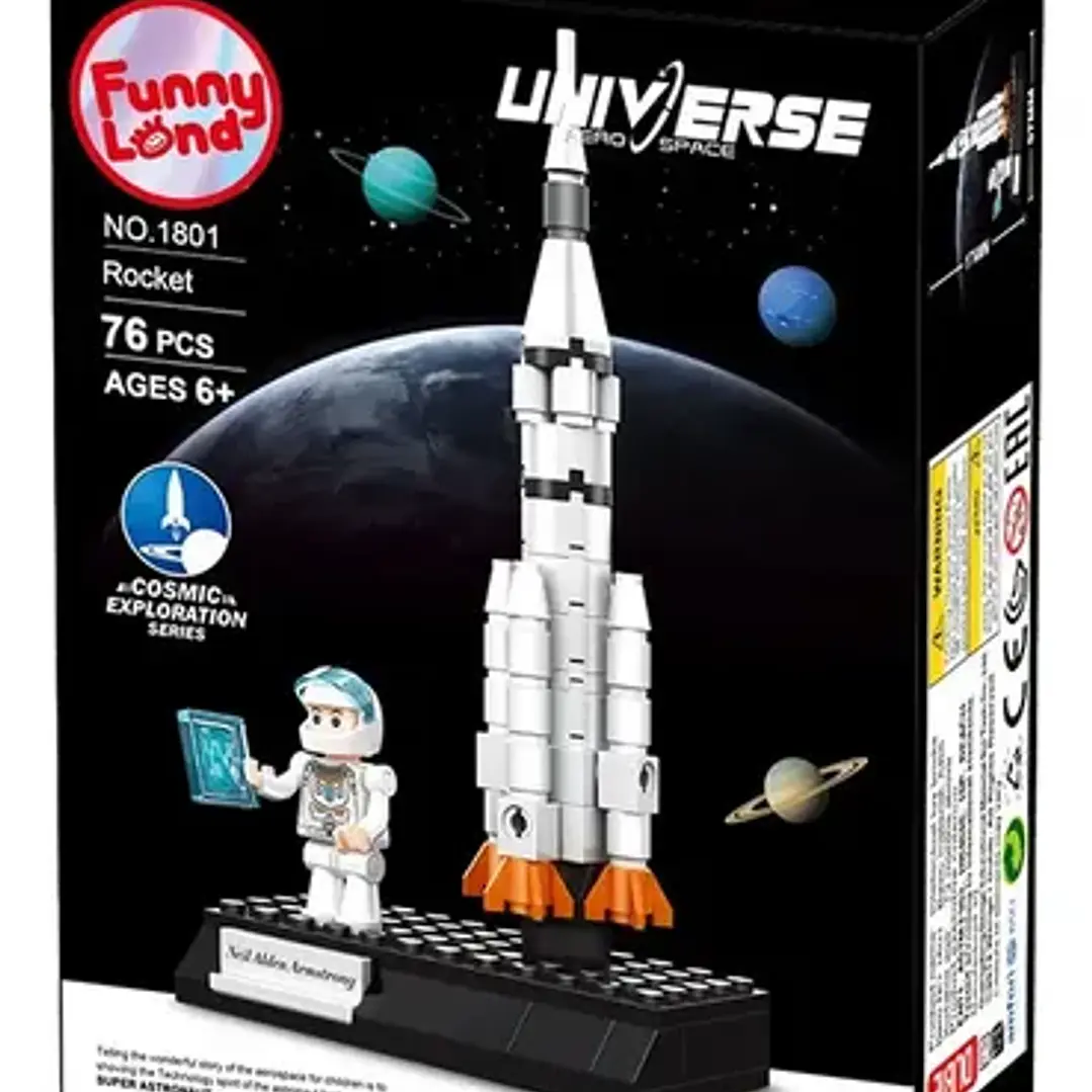 Puzzle 3d Aerospace Rocket 76 Piezas Funny Land 4
