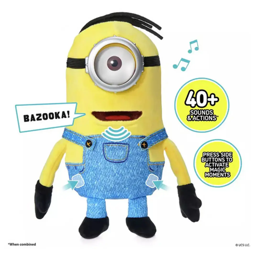 Peluche Puppetronic Intera Minnions Iluminations Dick 15 Cm 2