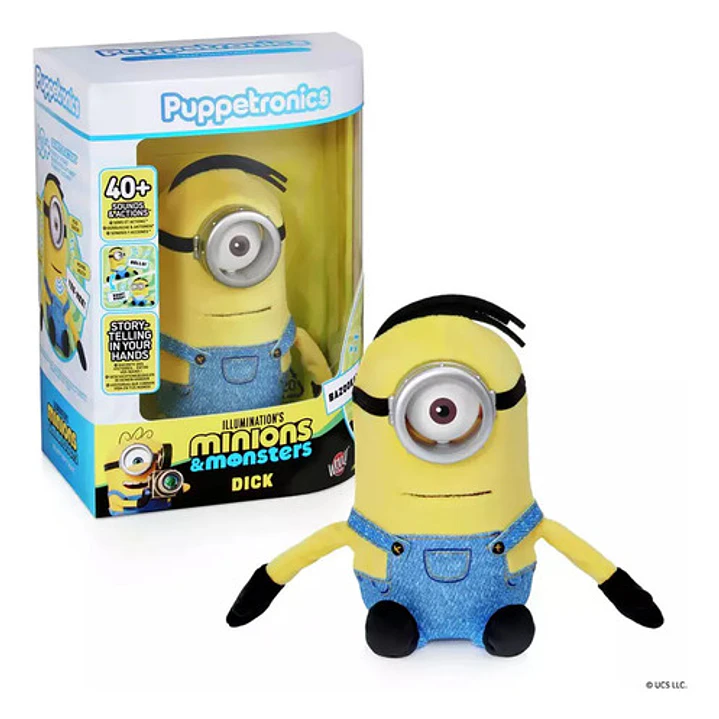 Peluche Puppetronic Intera Minnions Iluminations Dick 15 Cm 9