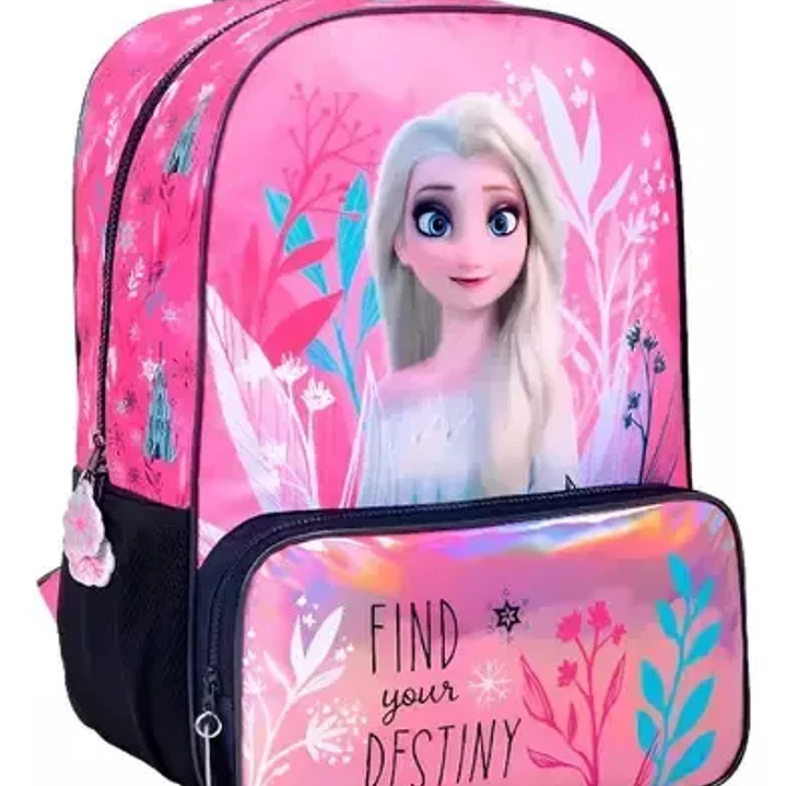 Mochila Espalda 17 Frozen Find Your Destiny Wabro Color Bordes Negro 2