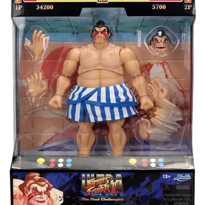 Figura de acción E. HONDA Deluxe 35740 de Jada Toys Street Fighter Jada Toys 6  1