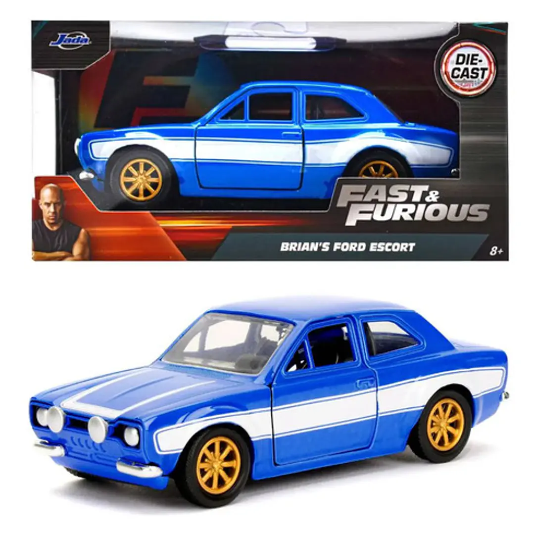 Auto Fast & Furious 1:24 Brian's Ford Escort 1974 Jada 1