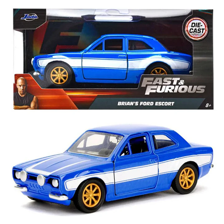 Auto Fast & Furious 1:24 Brian's Ford Escort 1974 Jada 1
