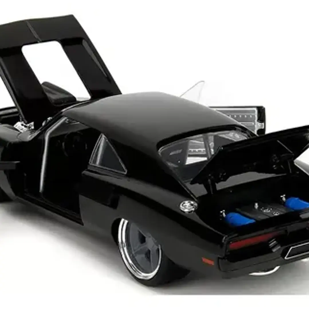 Auto Camioneta en miniatura Jada Charger 70 1:24 color negro fast x 5