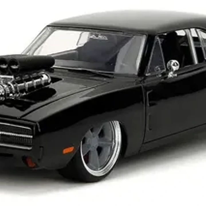 Auto Camioneta en miniatura Jada Charger 70 1:24 color negro fast x 7