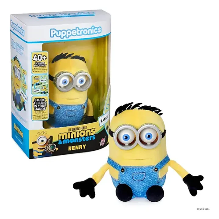 Peluche Puppetronic Minions Henry Amarillo 1