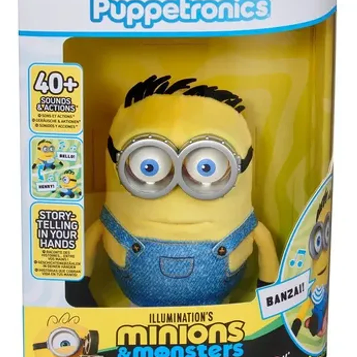 Peluche Puppetronic Minions Henry Amarillo 4