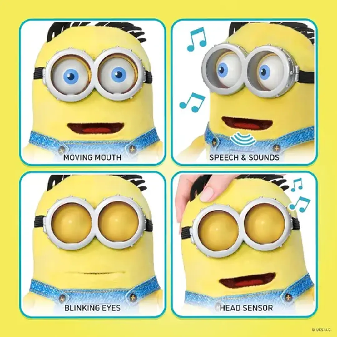 Peluche Puppetronic Minions Henry Amarillo 7