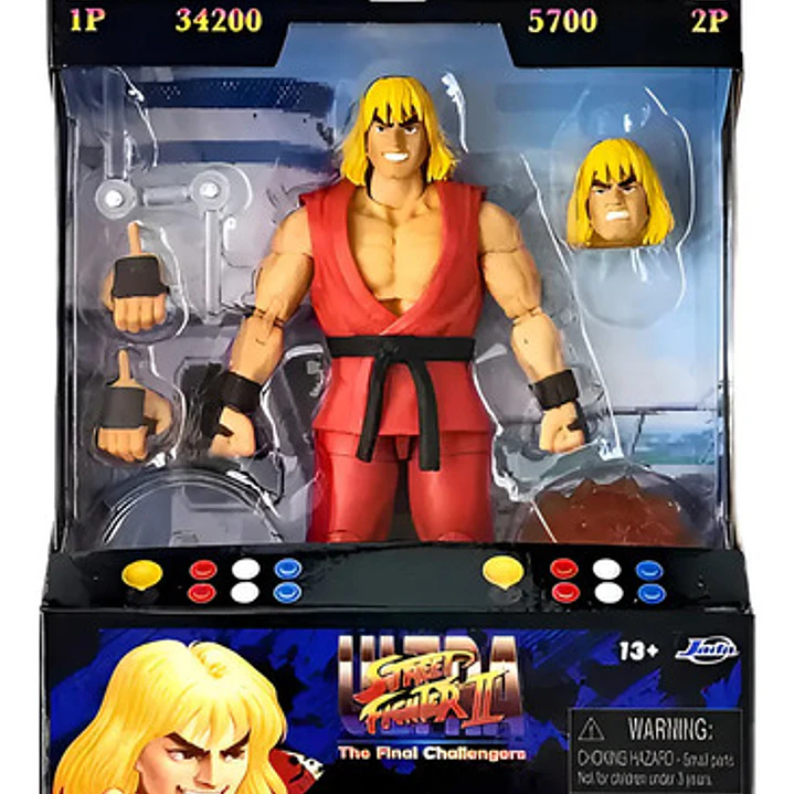Figura Accion Articulada Ultra Street Fighter 2 Ken Jada 12
