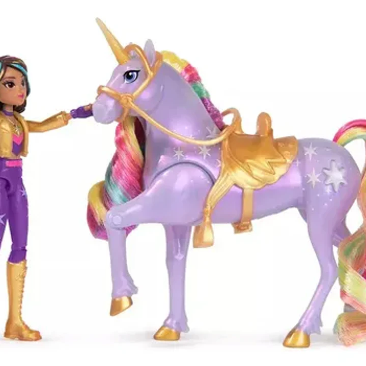 Muñeca Sophia Y Wildstar Luces Arcoíris Unicorn Academy 12