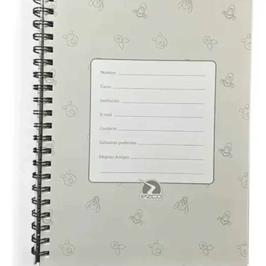 Cuaderno Escolar A4 Con Espiral Winnie The Pooh Ezco 3