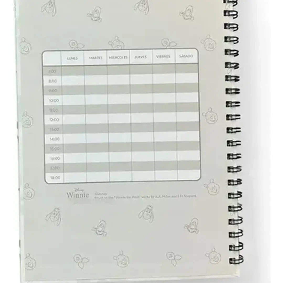 Cuaderno Escolar A4 Con Espiral Winnie The Pooh Ezco 4