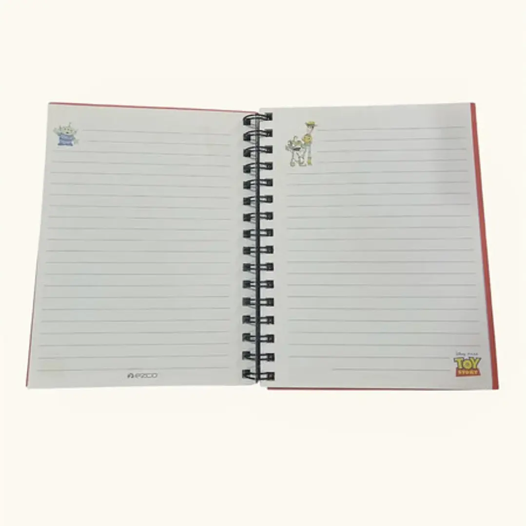 Cuaderno Ezco 16x21 Espiral 80hjs Rayadas Toy Story 2