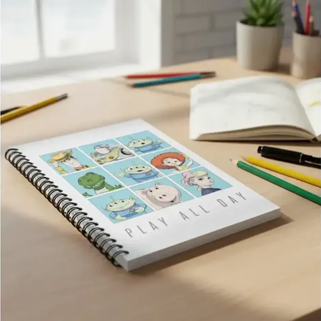 Cuaderno Ezco 16x21 Espiral 80hjs Rayadas Toy Story 3