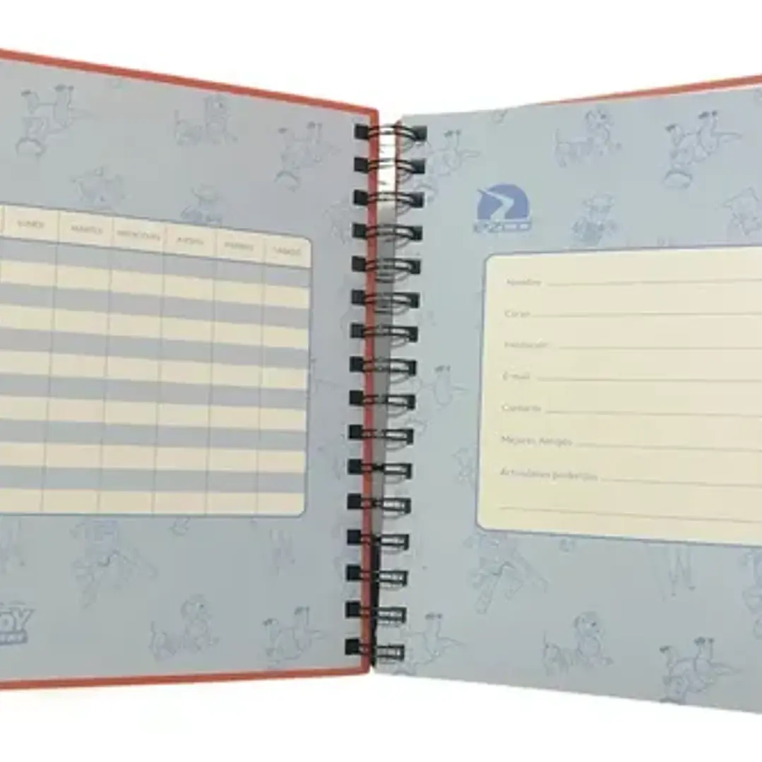 Cuaderno Ezco 16x21 Espiral 80hjs Rayadas Toy Story 4