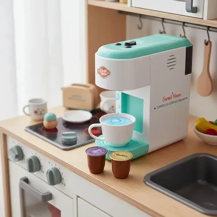 Cafetera de Juguete con Sonido y Luz Sweet Home SW102 Verde Agua 2