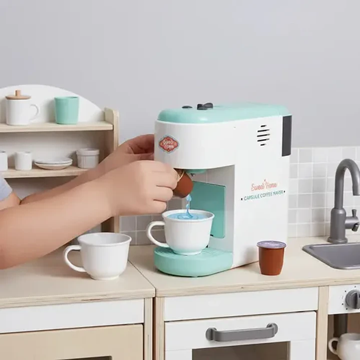 Cafetera de Juguete con Sonido y Luz Sweet Home SW102 Verde Agua 5