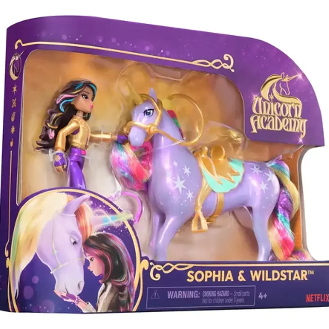 Set Sophia Y Wildstar Con 2 Accesorios De Equitación Y Peine 2