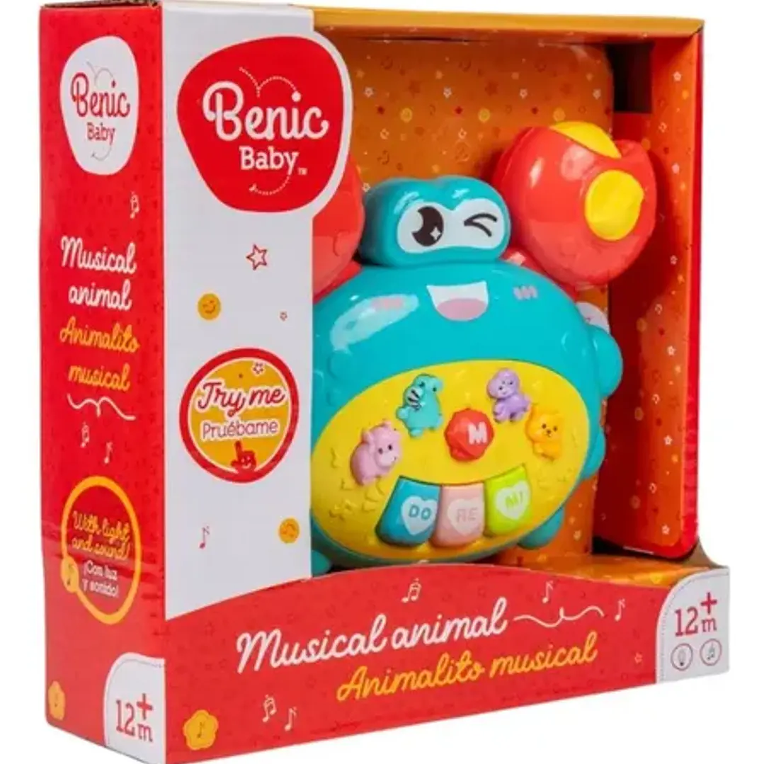 Cangrejo Musical Infantil Con Luces Y Sonidos Benic Baby 1