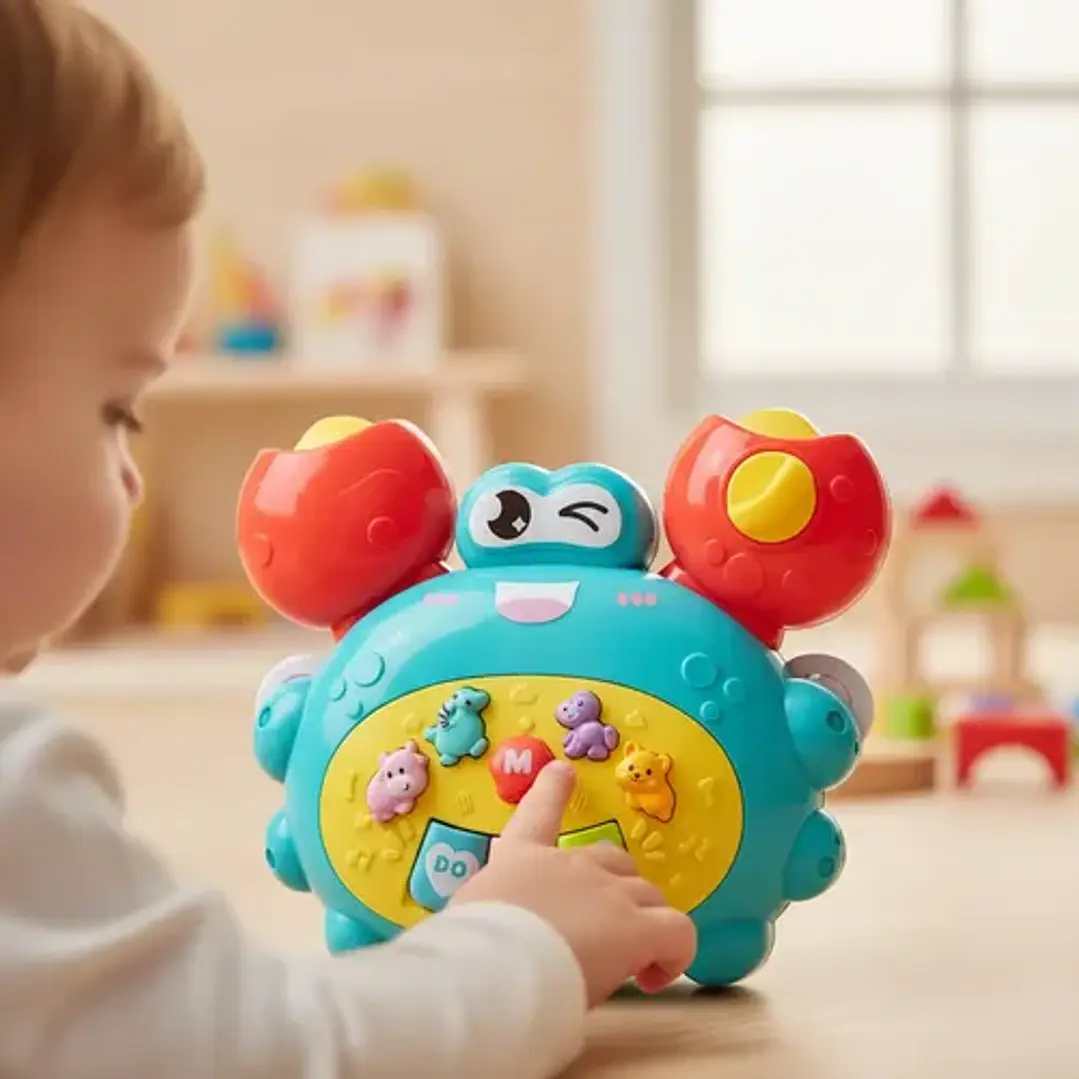 Cangrejo Musical Infantil Con Luces Y Sonidos Benic Baby 3