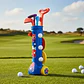 Set De Golf  Niños 3 Palos 2 Hoyos 2 Banderas Playspot Pl14 - Miniatura 5