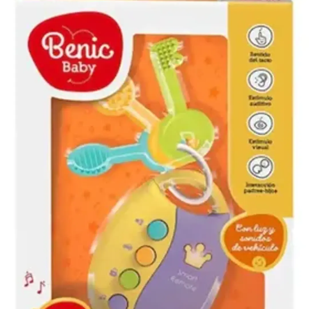 Sonajero Llaverito Musical Con Luz Y Sonido Benic Baby Bb046 3