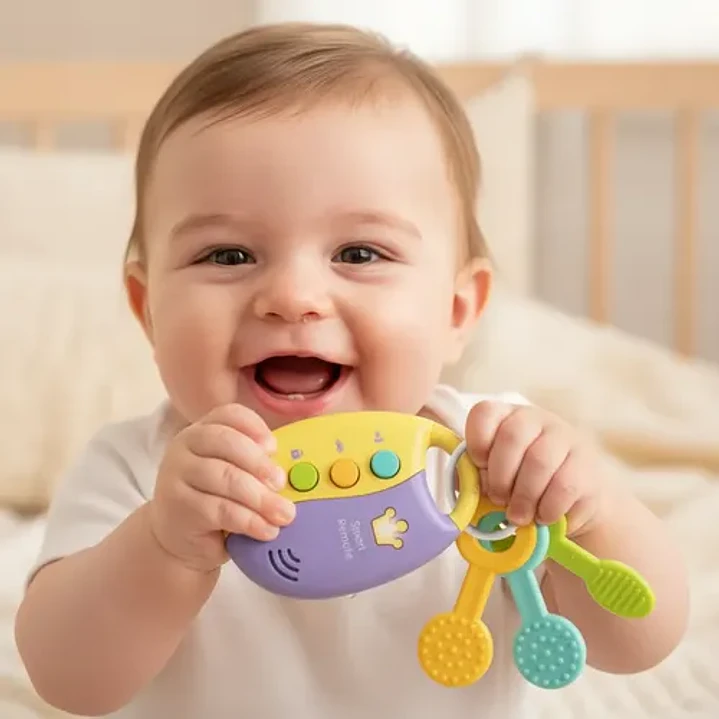 Sonajero Llaverito Musical Con Luz Y Sonido Benic Baby Bb046 5