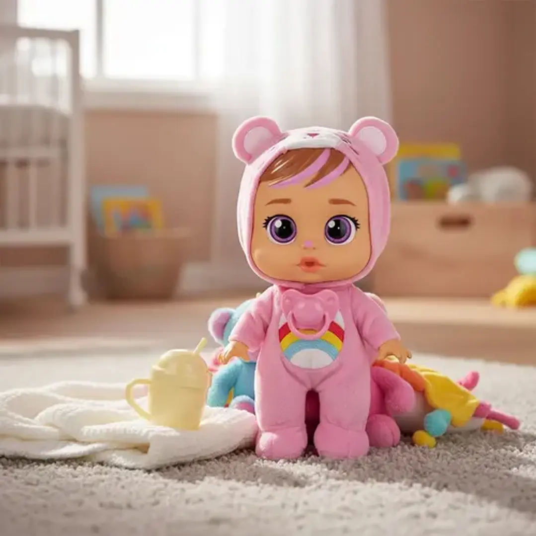 Muñeca Cry Babies 26cm Loving Care Care Bears - Cheer Bear 3