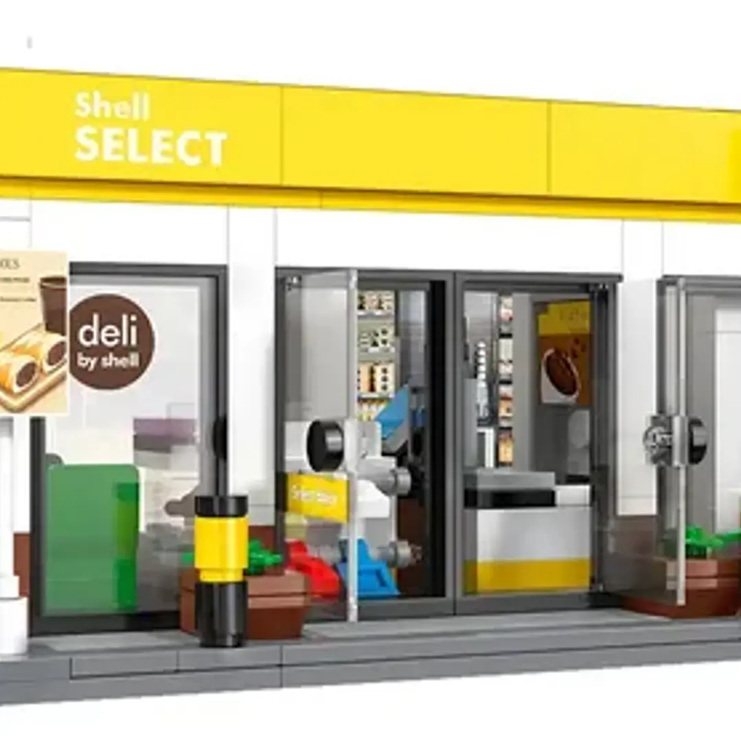 Play Set Estación Shell Select Bloques Cada C66027w Amarillo 1